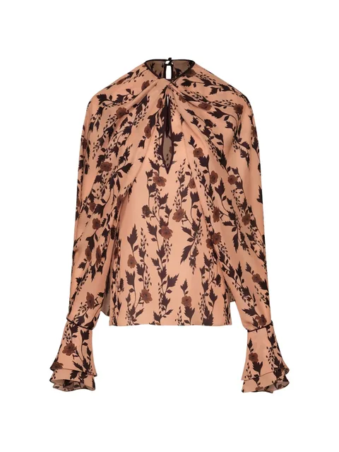Untamed Bloom floral-print top