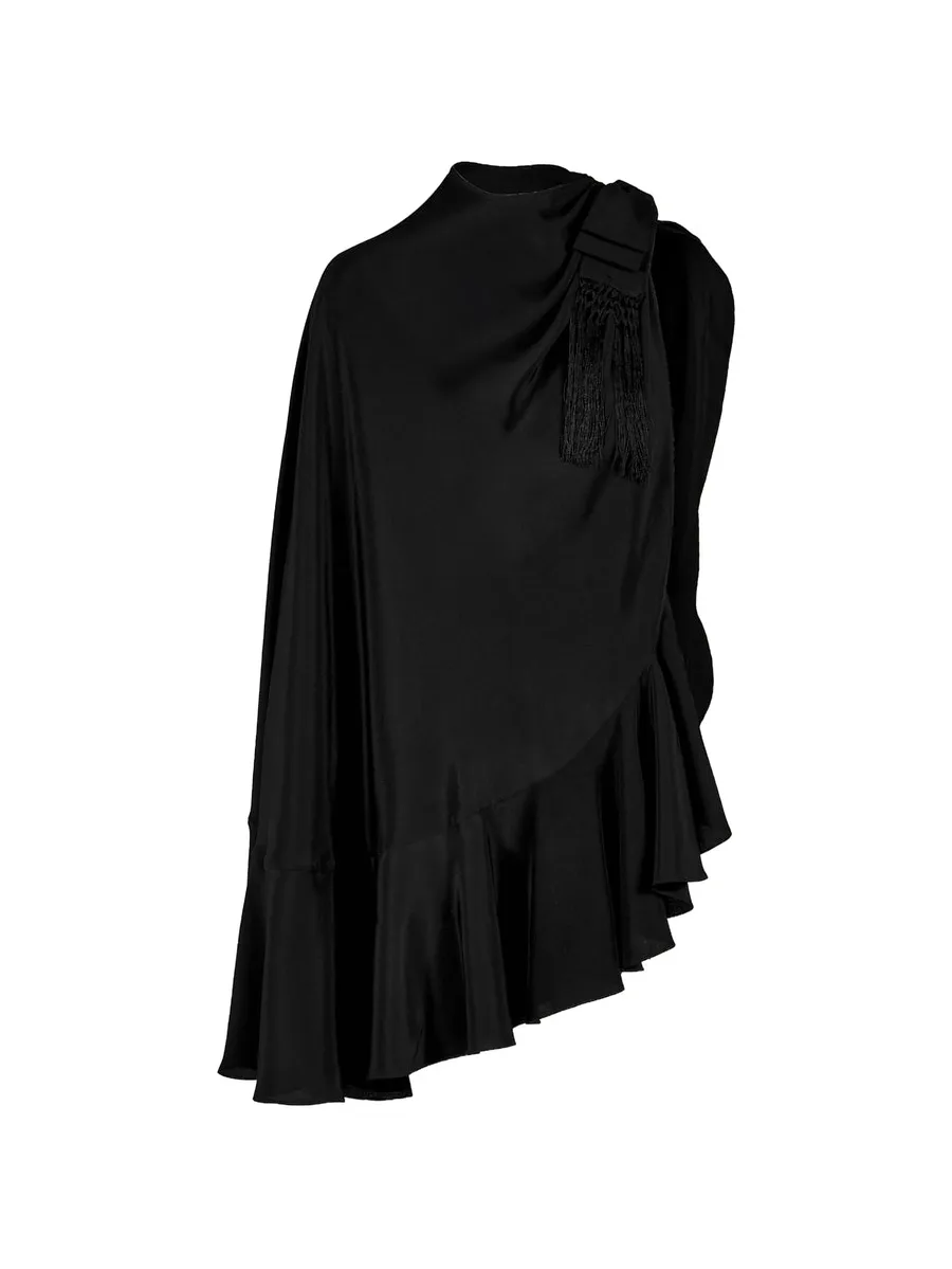 Aromatic Garden ruffled cape 3