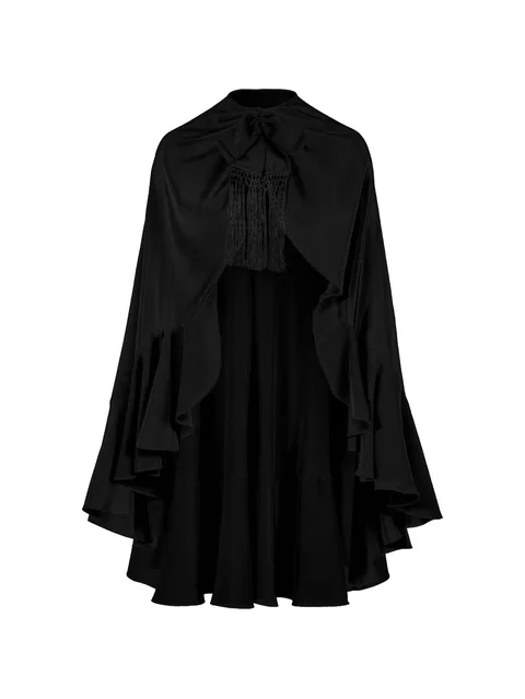 Aromatic Garden ruffled cape