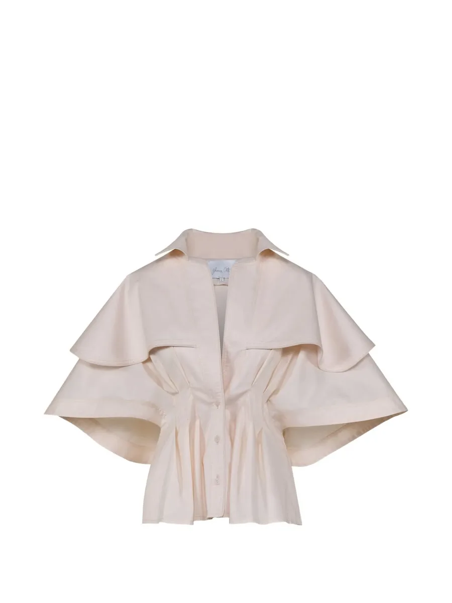 Suspiro Gaucho tiered-cape top 1