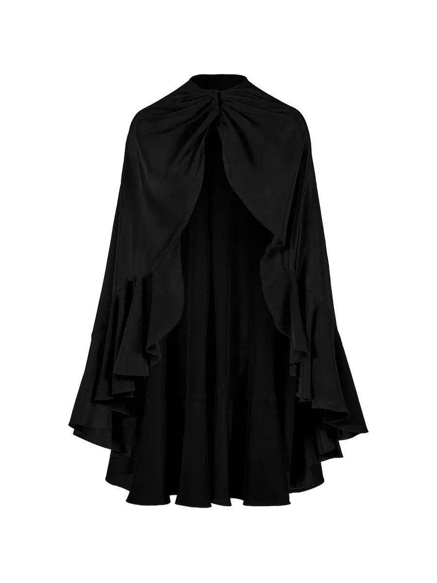 Aromatic Garden ruffled cape 5