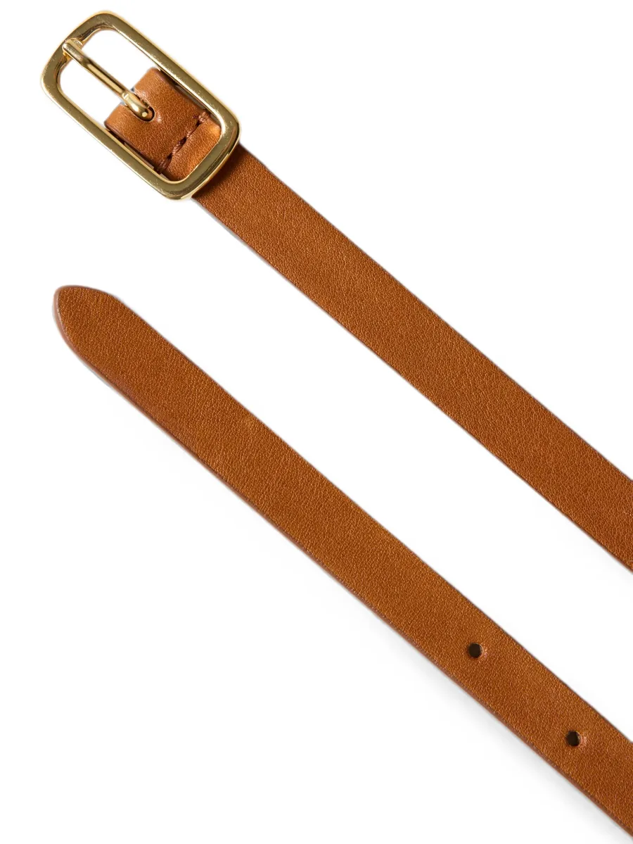 vegetable-tanned leather charm belt 3
