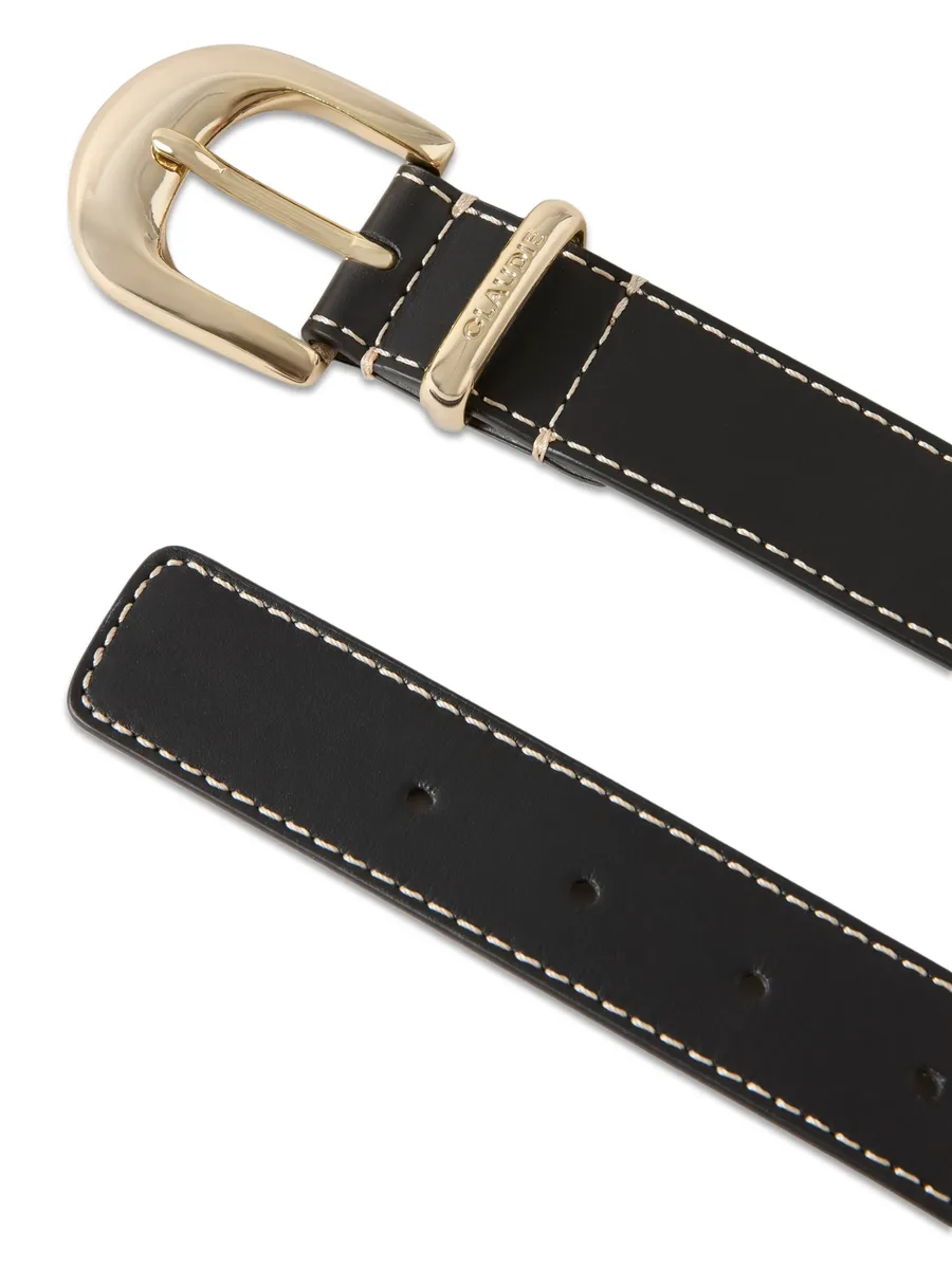 leather eyelet belt with charms 3