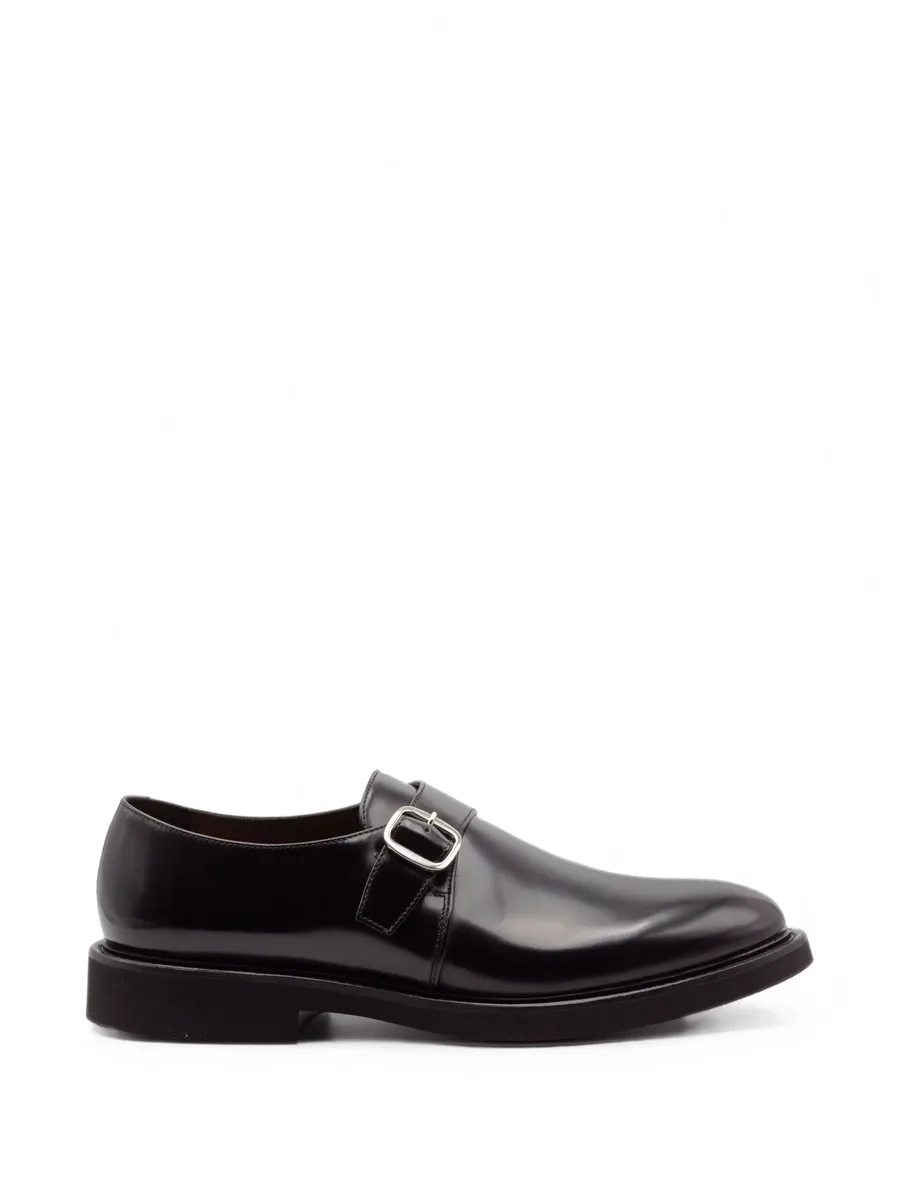 buckle-fastening leather monk shoes 1