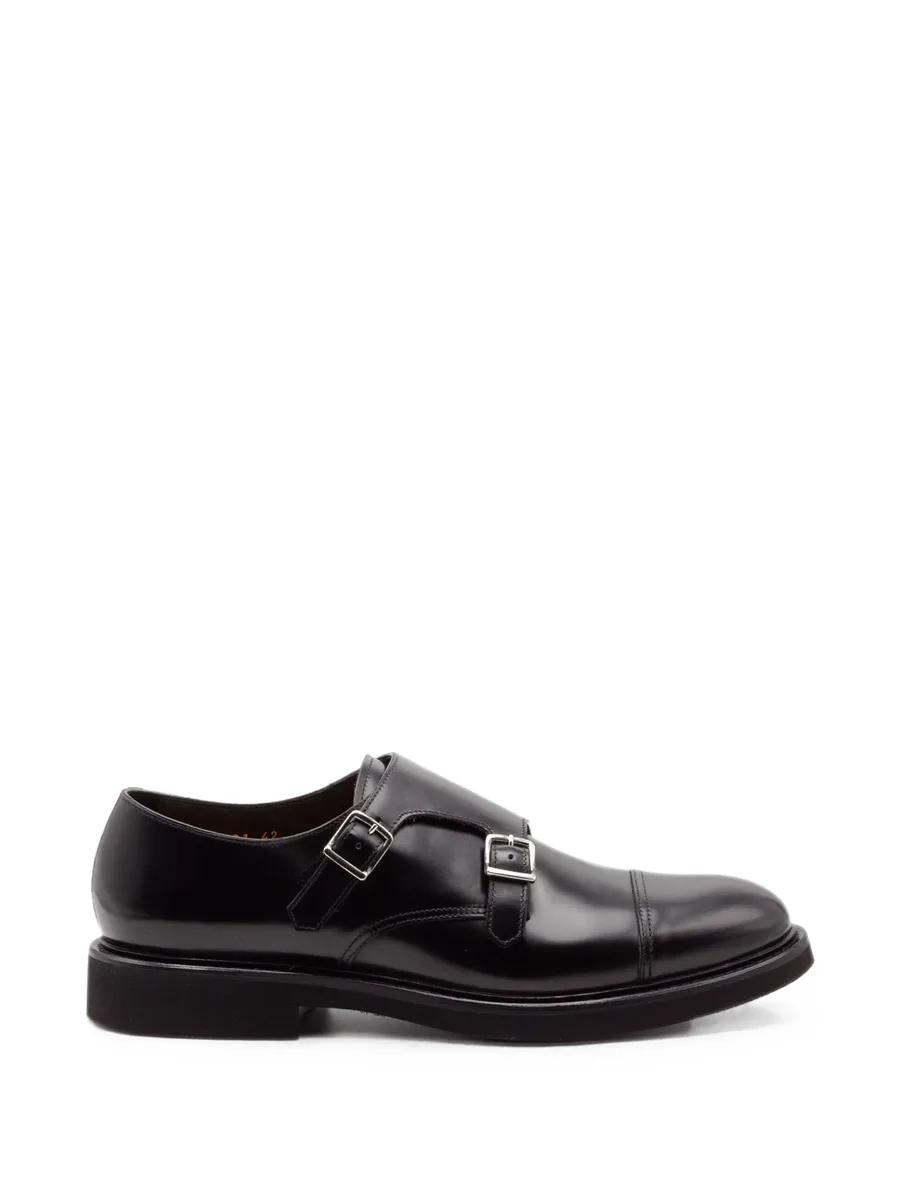 double-buckle leather shoes 1
