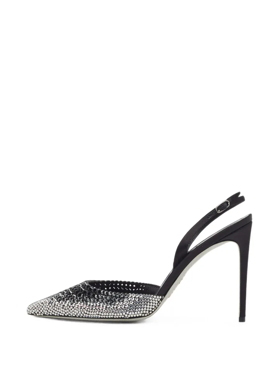 Jackie crystal-embellished slingback pumps 1