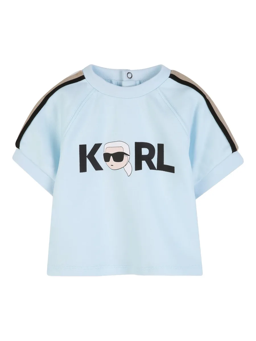 logo-waistband shorts set 6