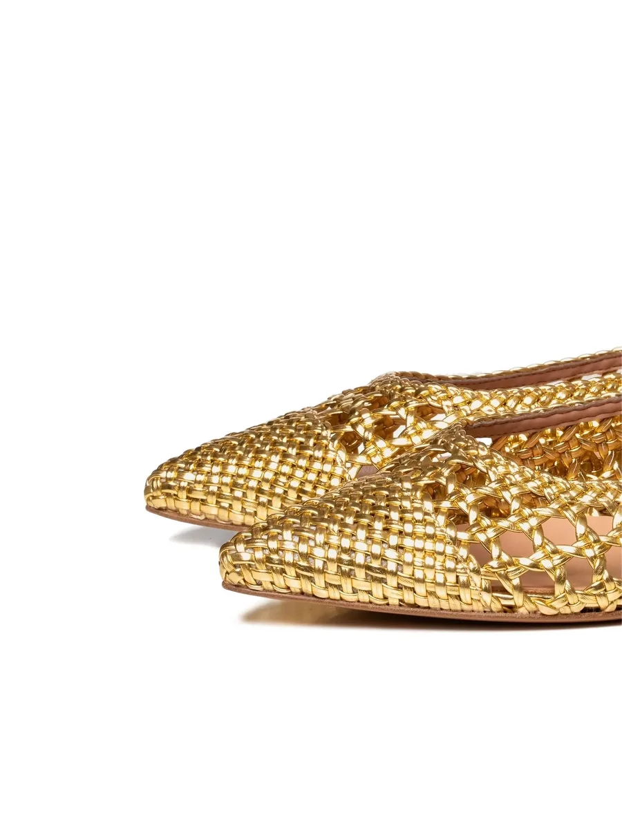 Estelle woven slingback pumps 8
