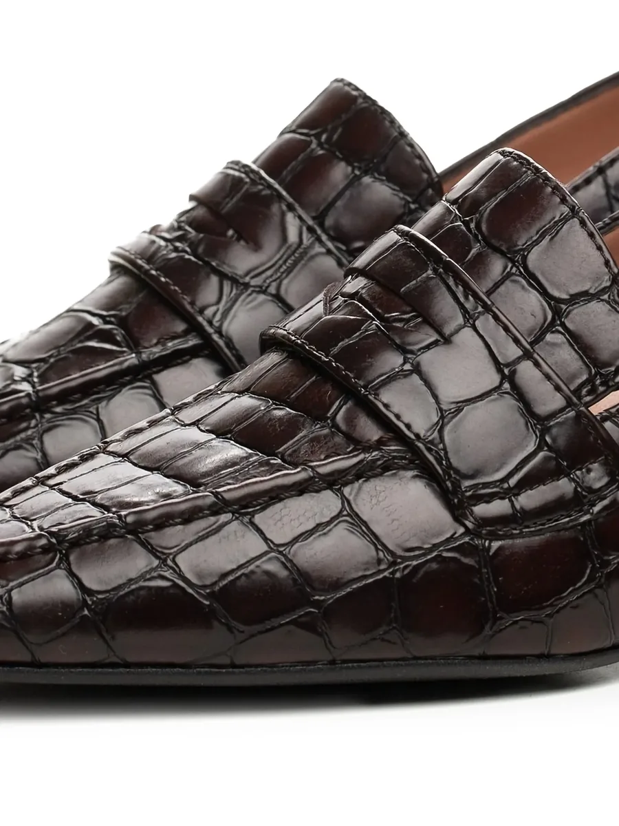 croc-embossed pumps 8