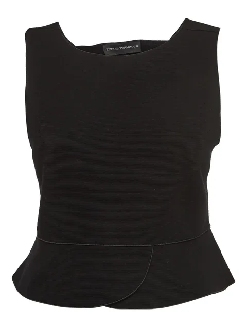 open-back peplum top