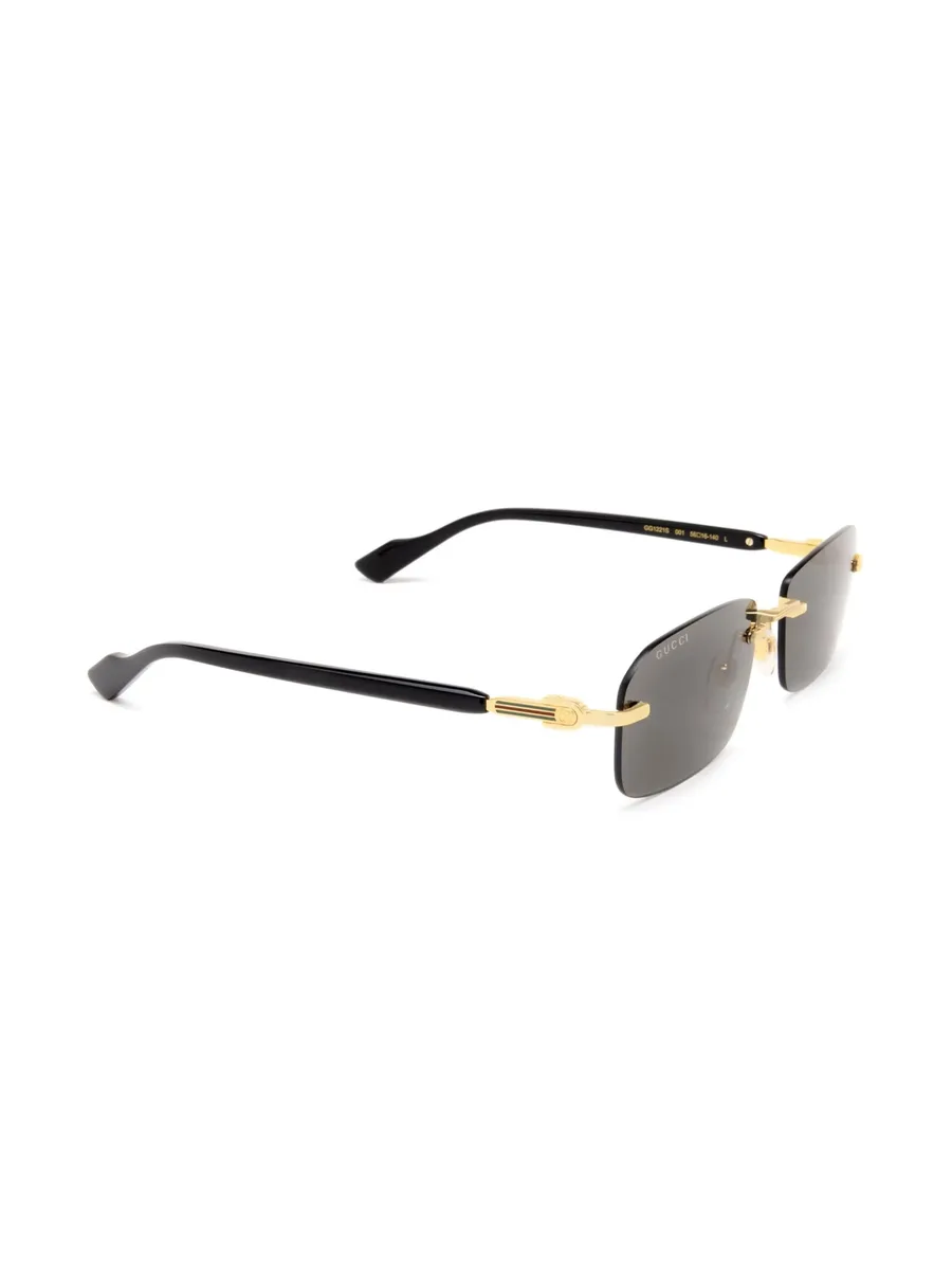 rimless rectangle-frame sunglasses 3