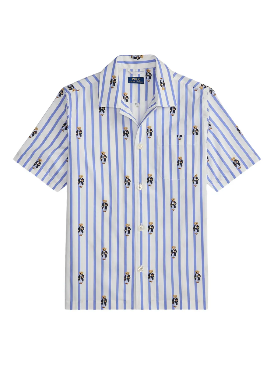 пижамная рубашка Polo Bear в полоску 2