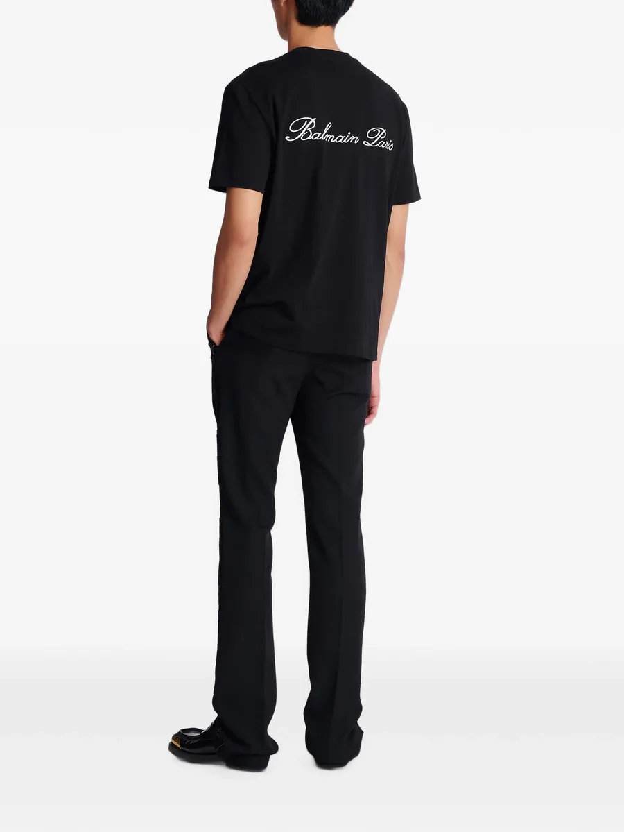 футболка с вышивкой Balmain Signature 7