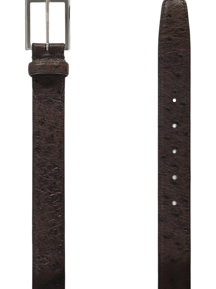 pebbled-effect leather belt 2