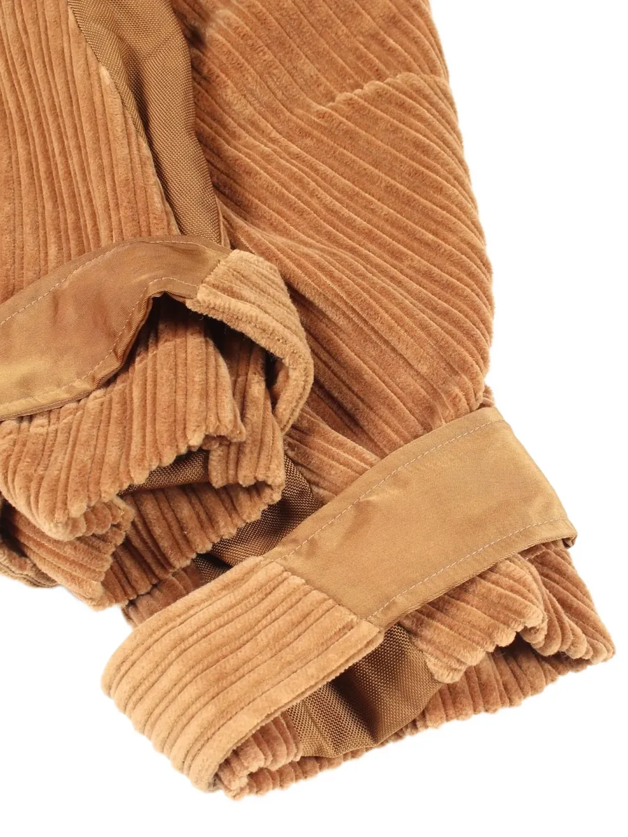 2020s corduroy colour-block cargo pants 3