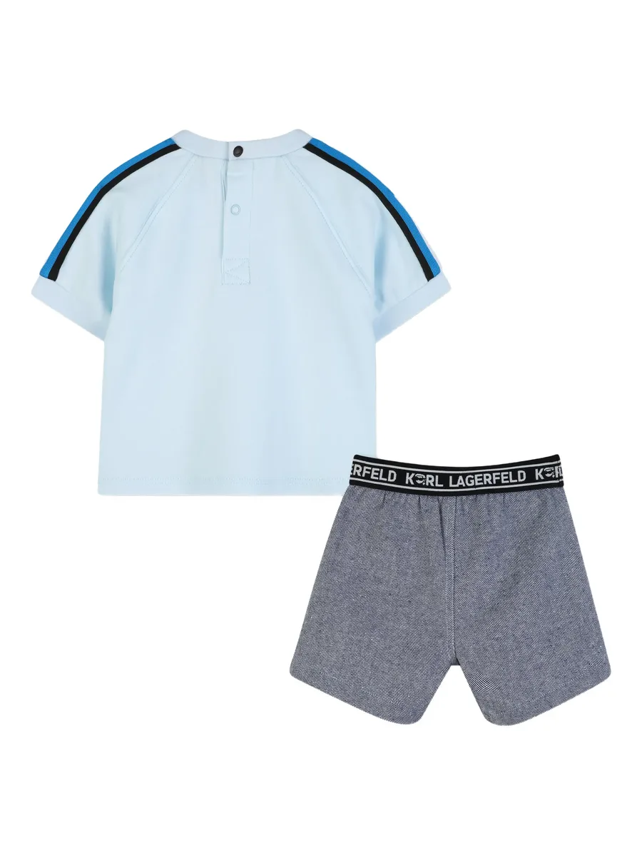 logo-waistband shorts set 3
