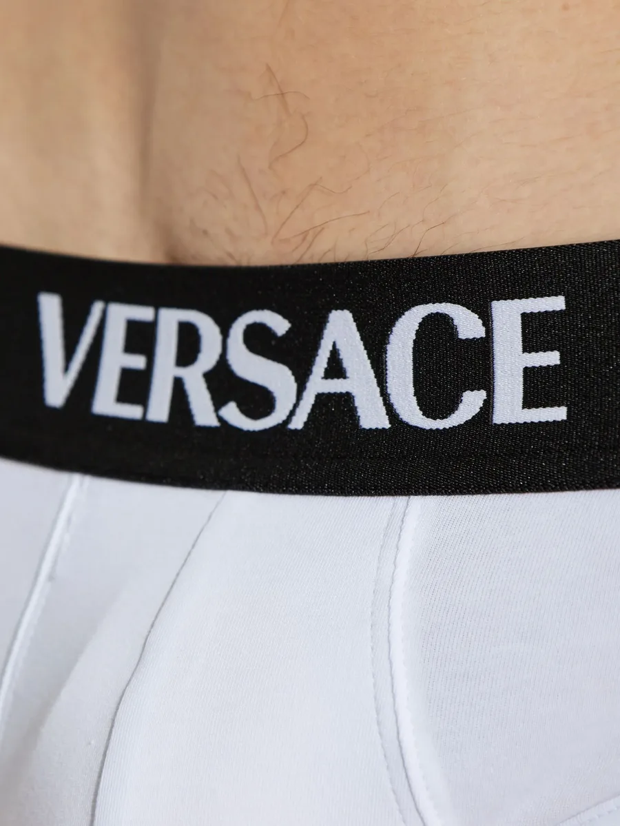 комплект из трех трусов-брифов с логотипом 7