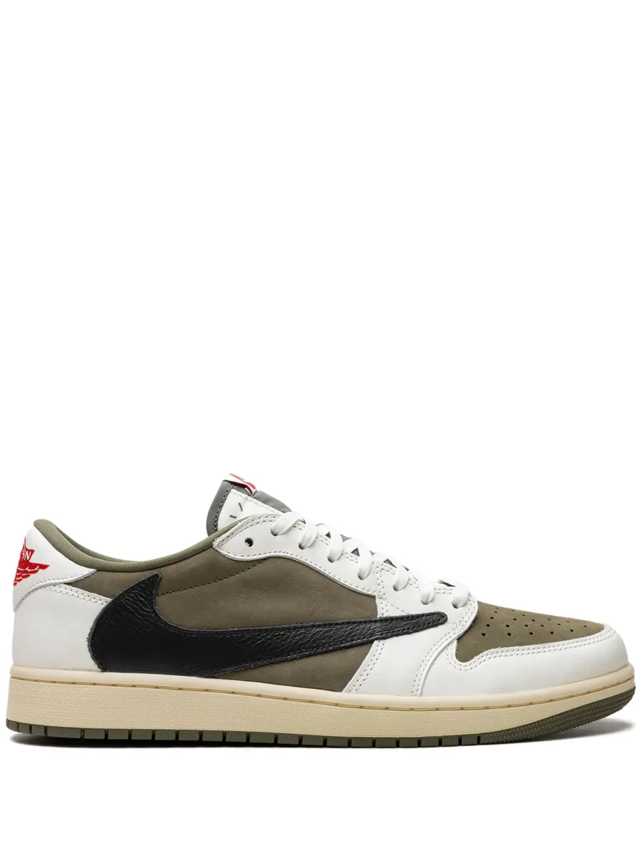 кроссовки Air Jordan 1 Low OG Medium Olive из коллаборации с Travis Scott 1