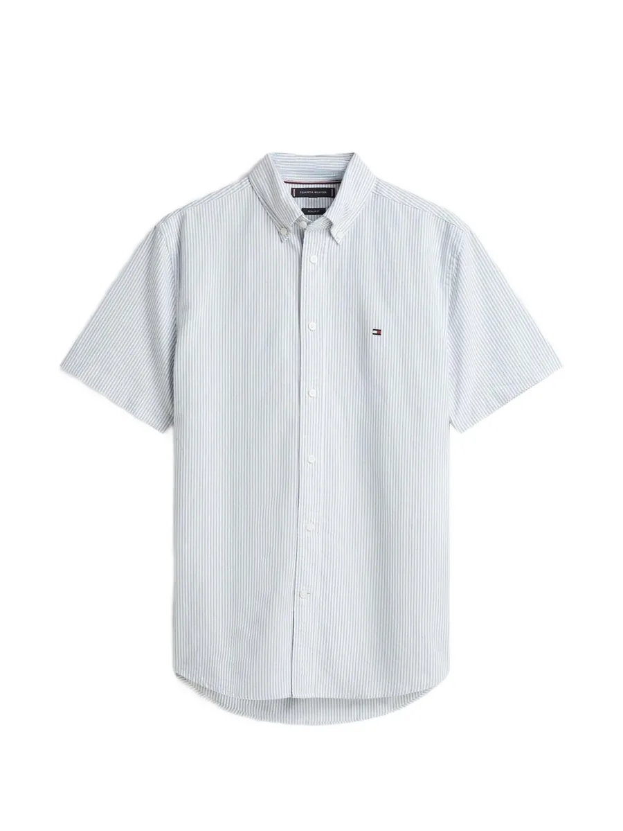 полосатая рубашка Heritage Oxford с короткими рукавами 1