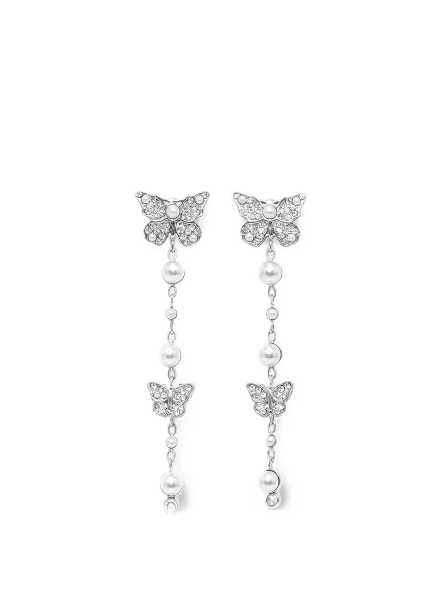 серьги Borboleta с искусственным жемчугом 1