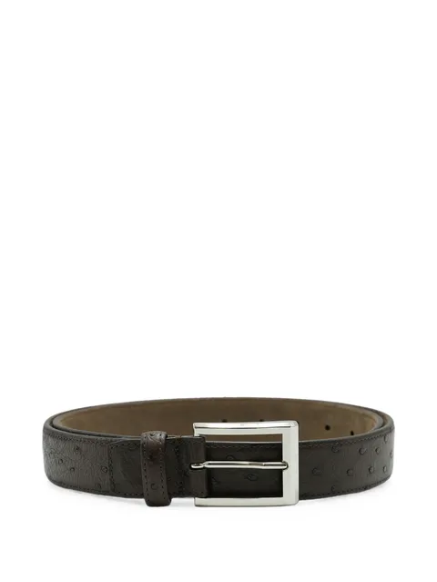 pebbled-effect leather belt