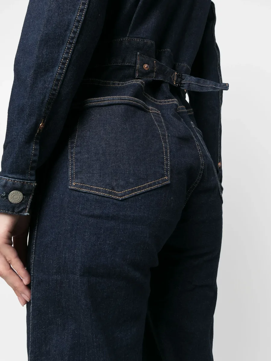 long-sleeved denim jumpsuit 5