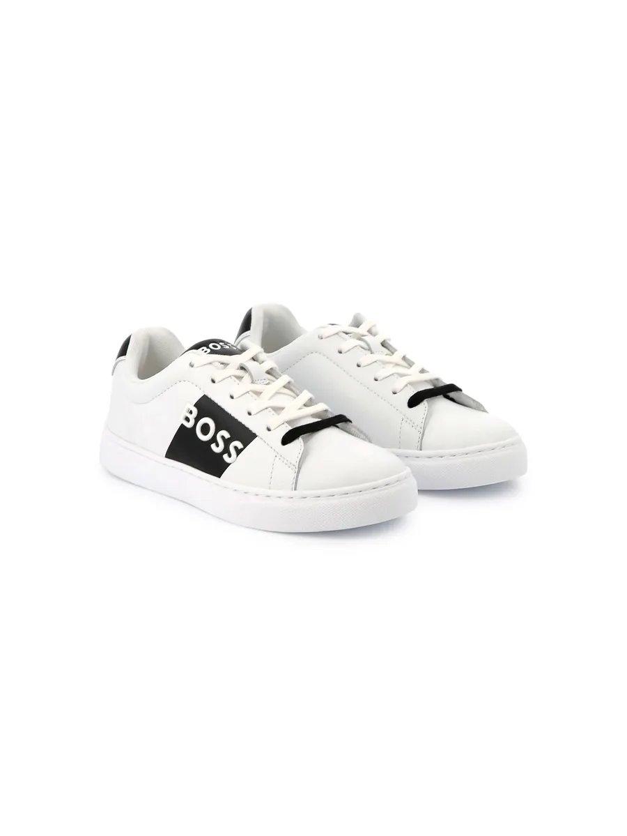 logo-embossed sneakers 1