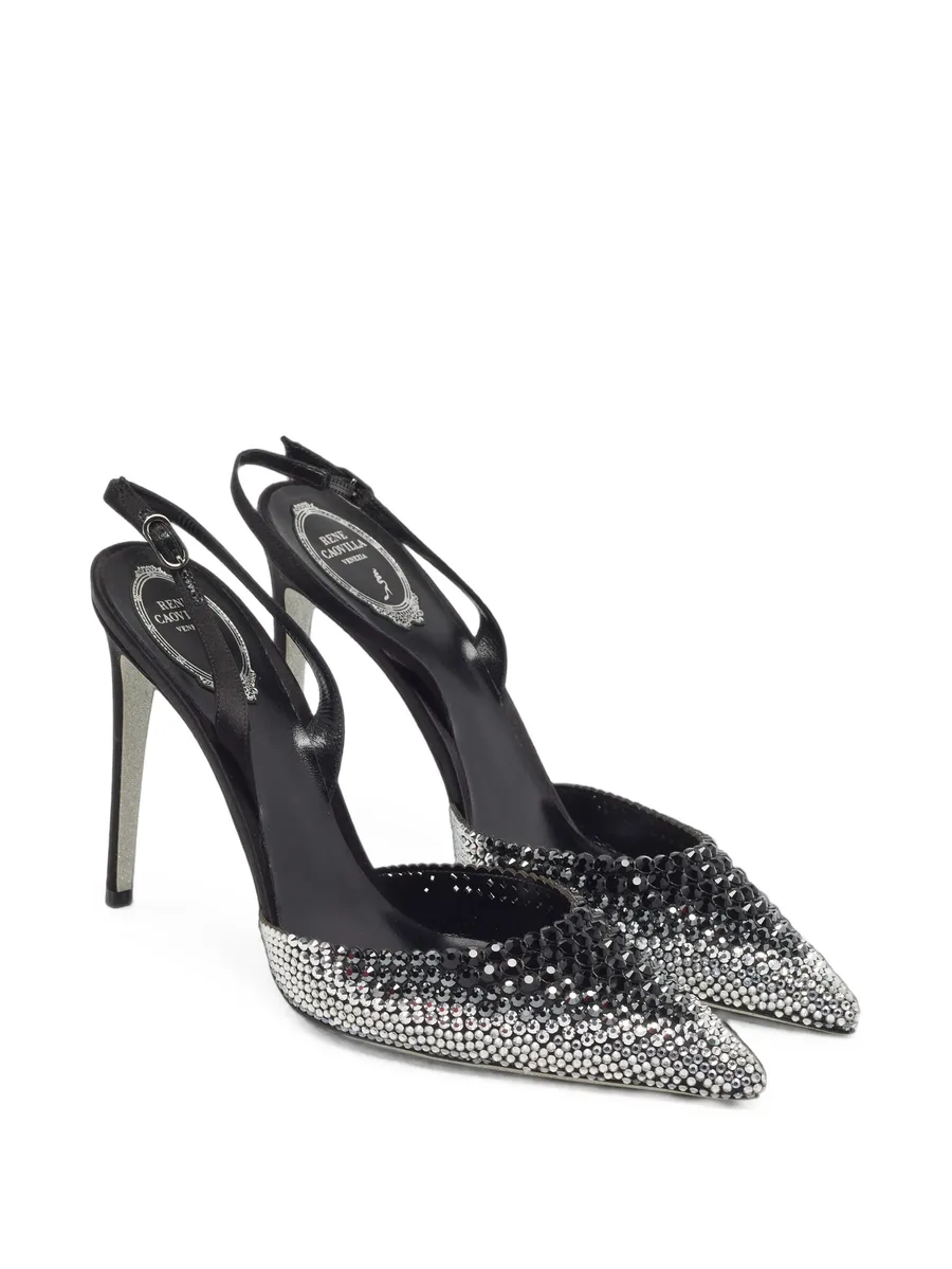 Jackie crystal-embellished slingback pumps 5