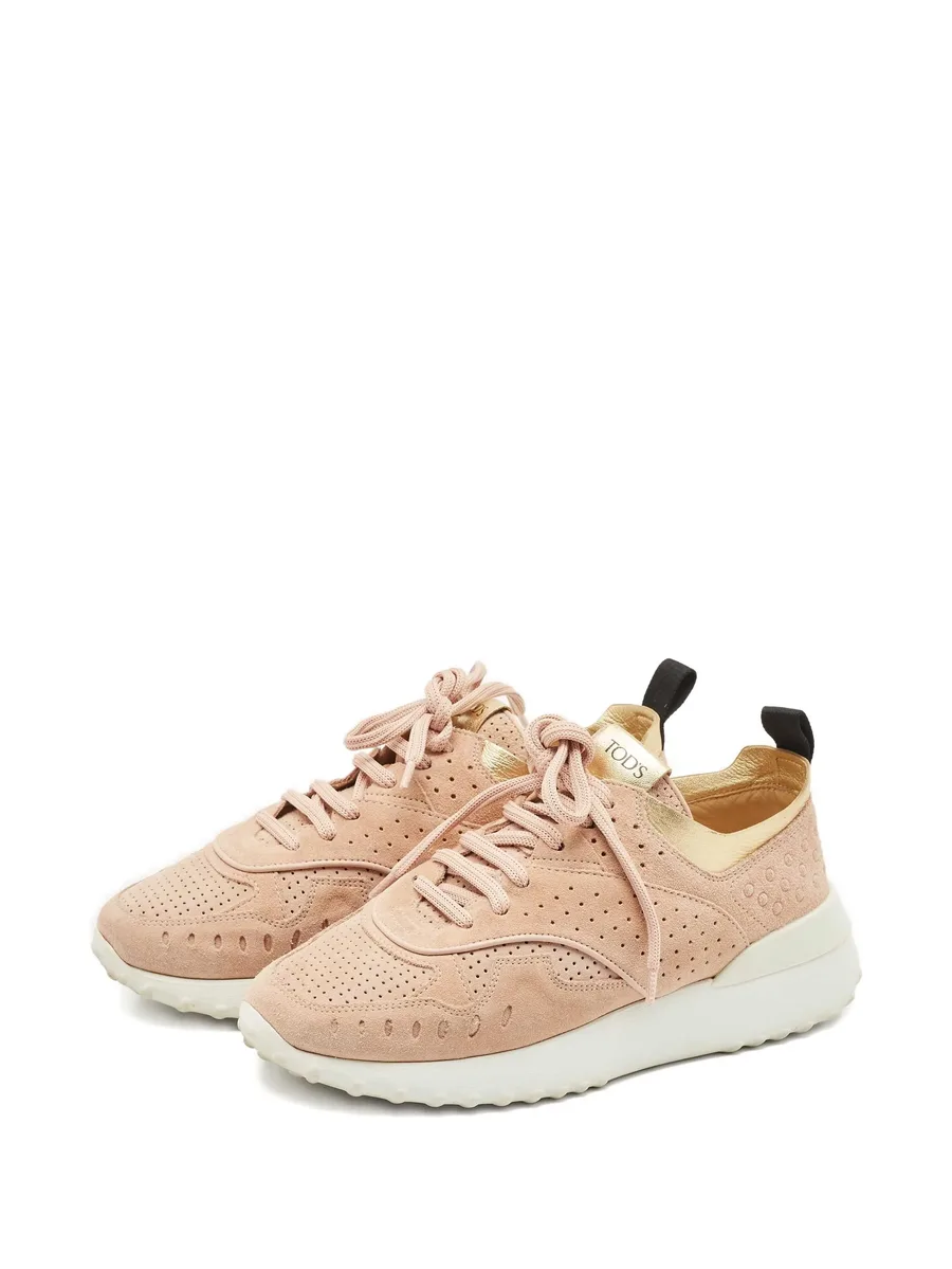 perforated-leather sneakers 8