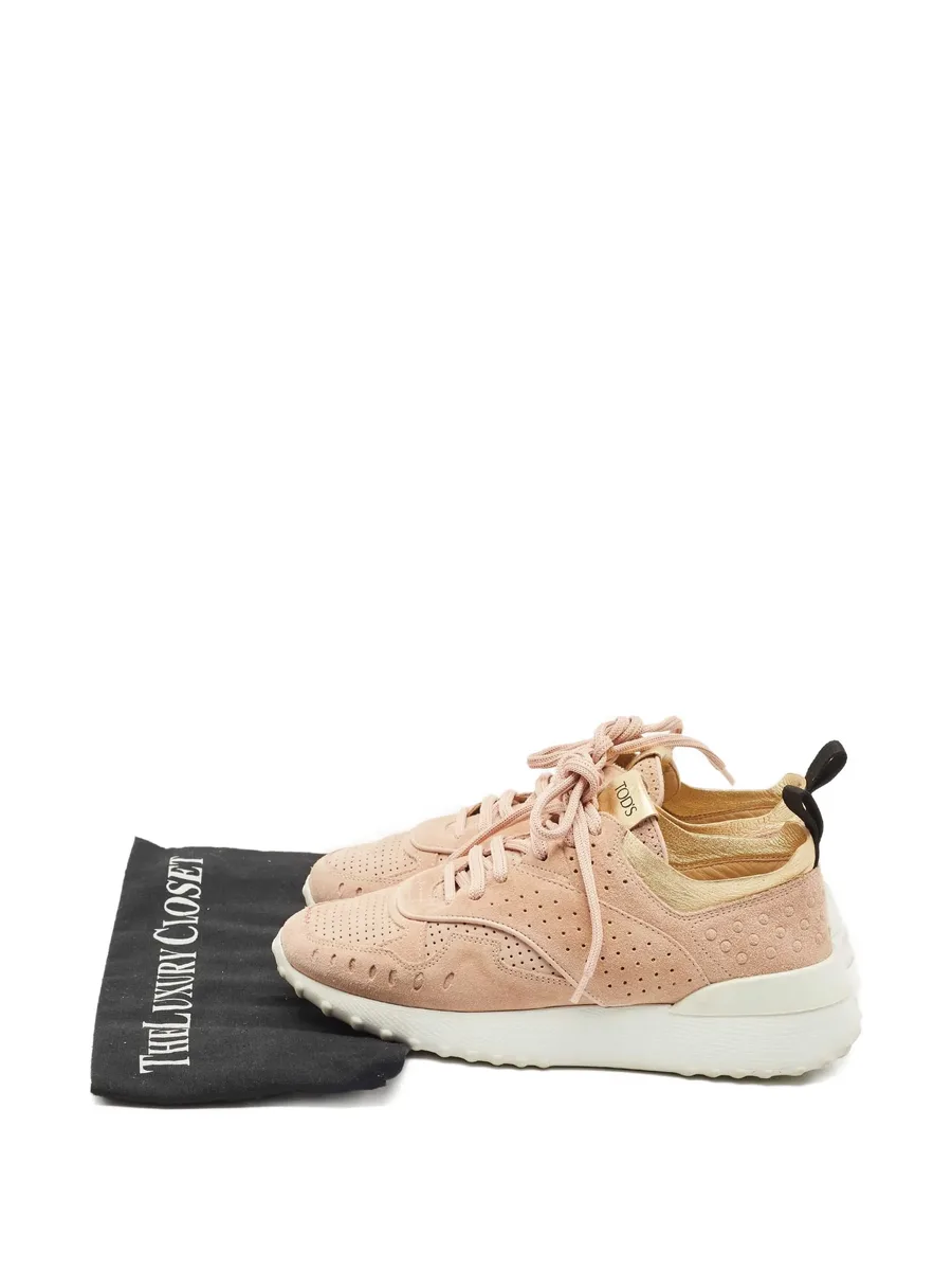 perforated-leather sneakers 9