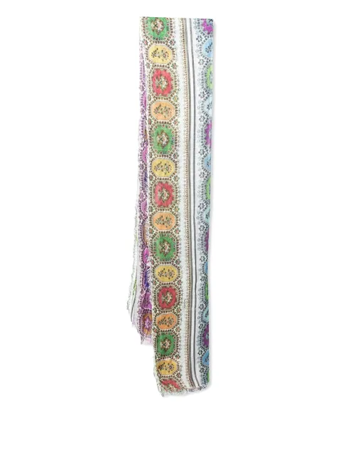 paisley fringed scarf