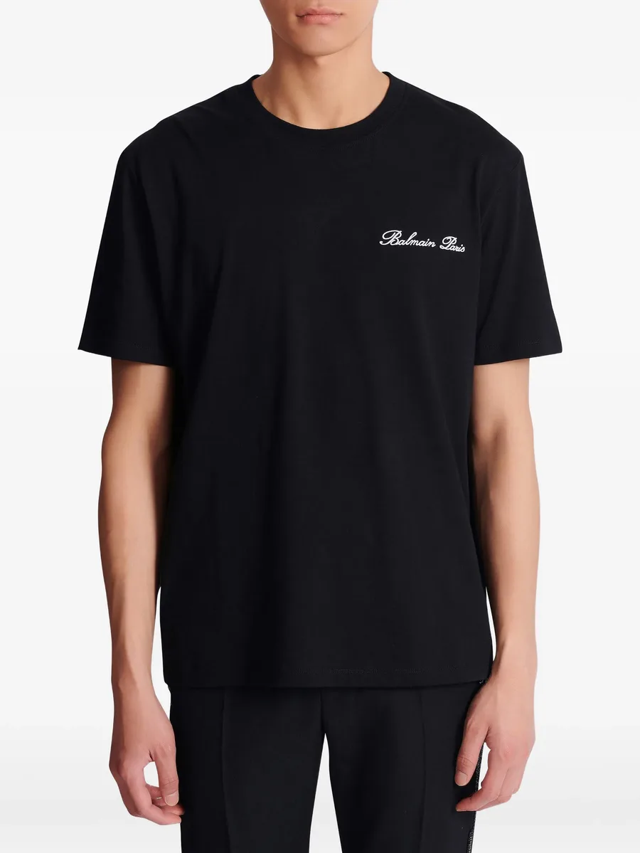 футболка с вышивкой Balmain Signature 9