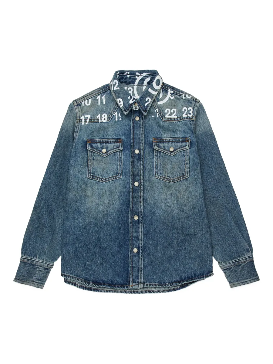 рубашка с графичным принтом 1