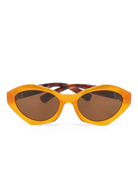 geometric-frame sunglasses
