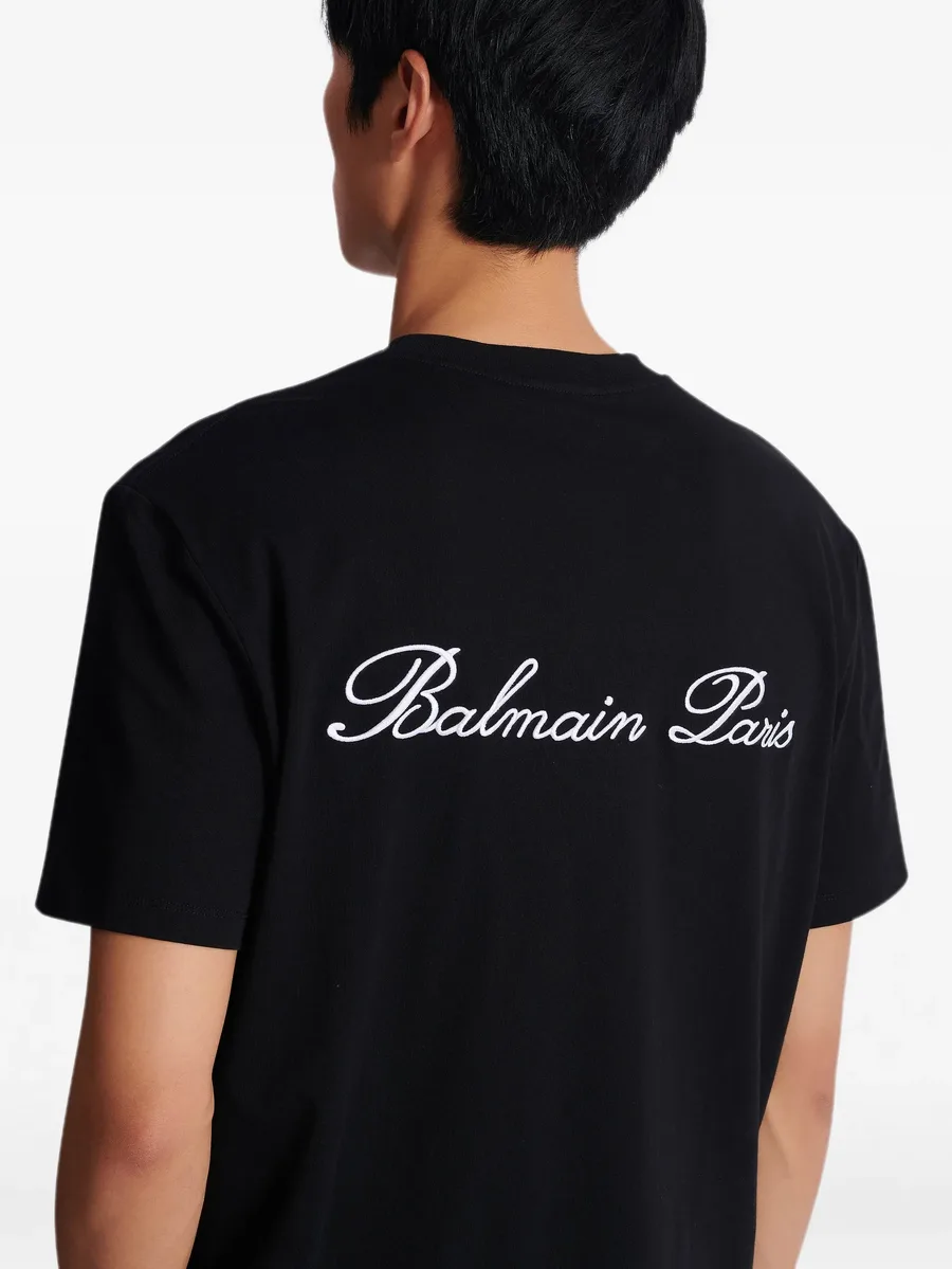 футболка с вышивкой Balmain Signature 14