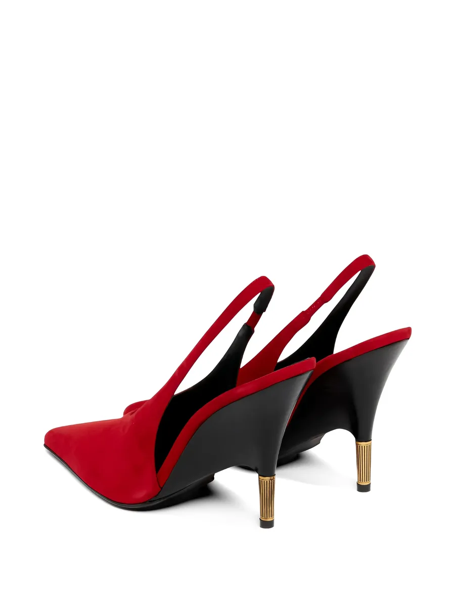 Bella pointed-toe slingback pumps 6