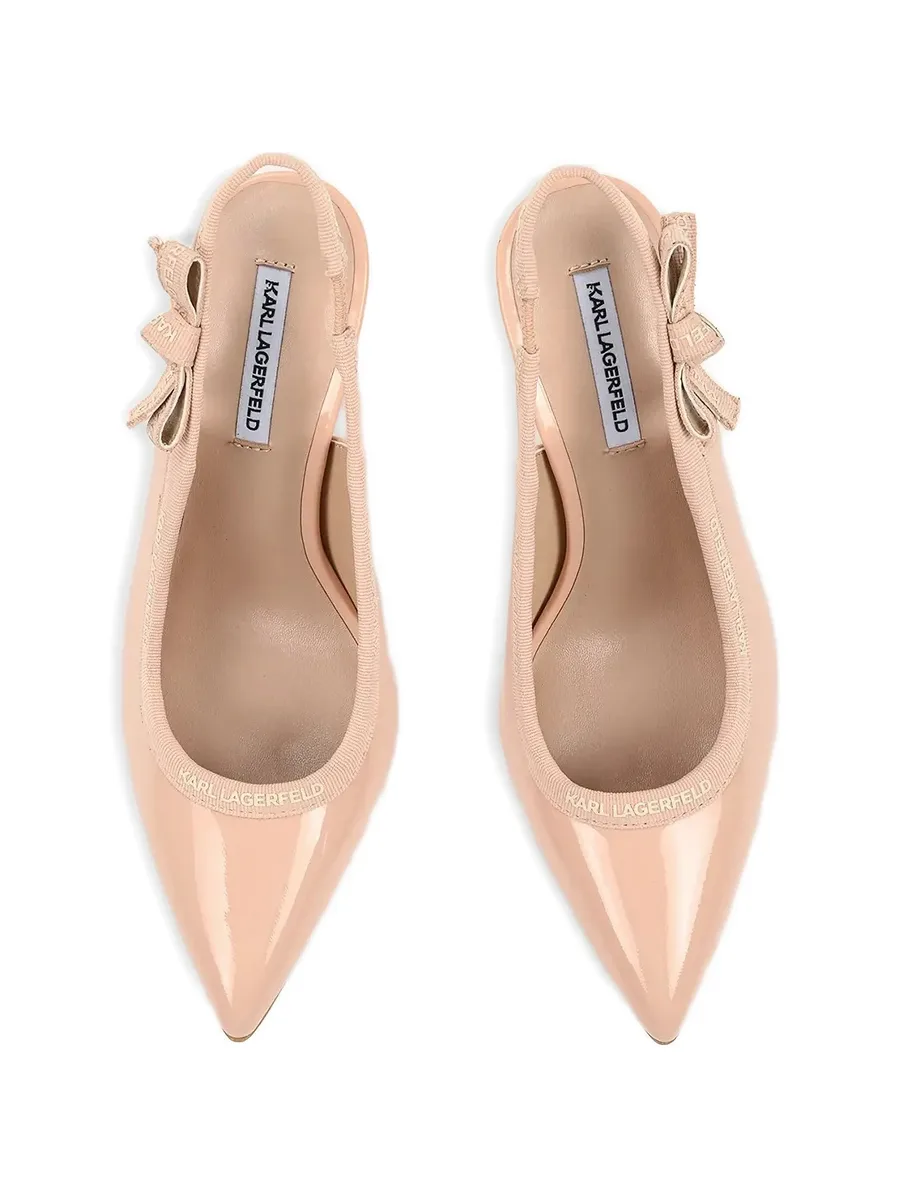 bow-detail slingback heeled pumps 7