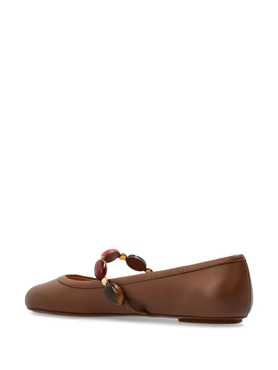 leather ballerina shoes 6