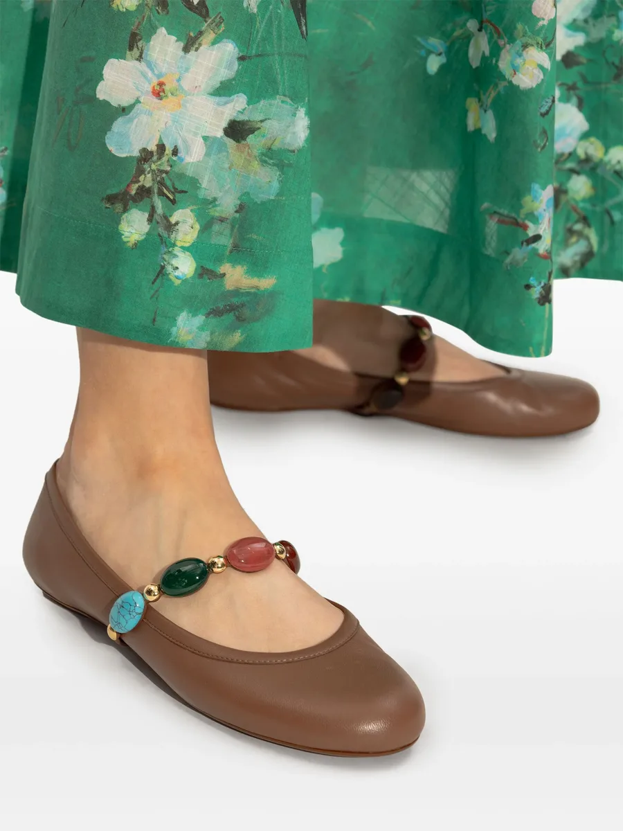leather ballerina shoes 12