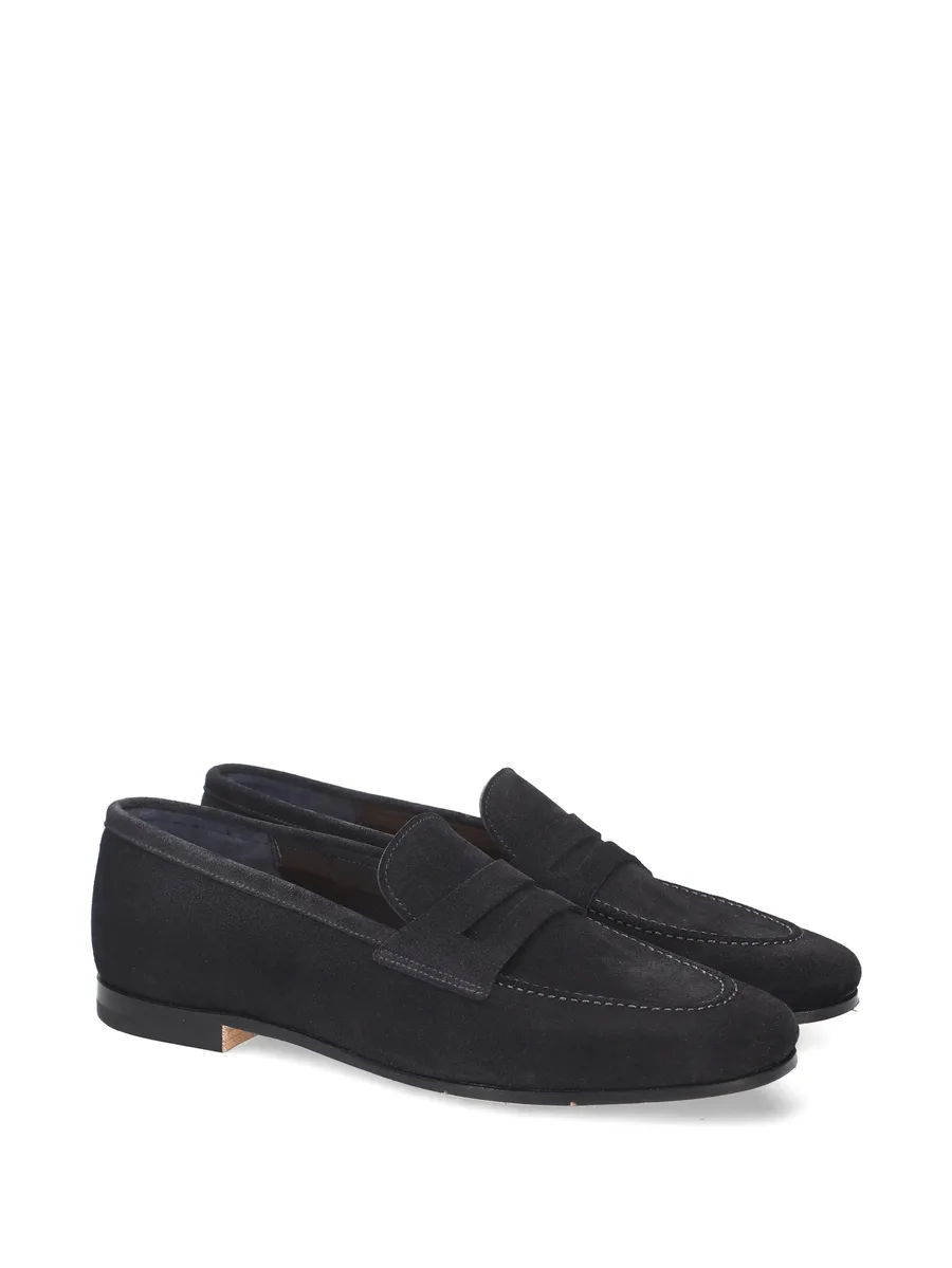 suede panelled loafers 4