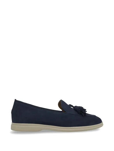 tassel-detail suede loafers
