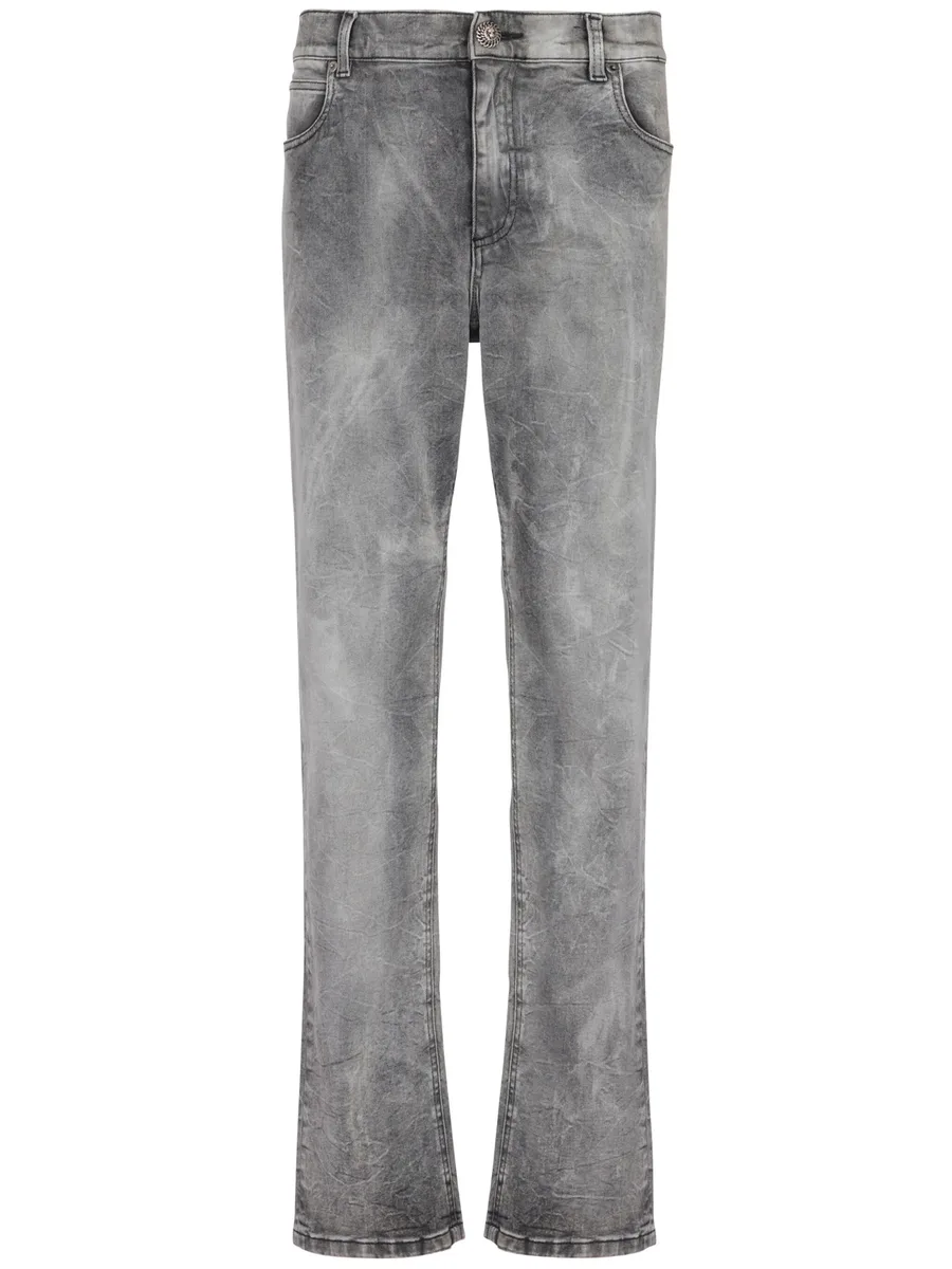 mid-rise straight-leg jeans 2