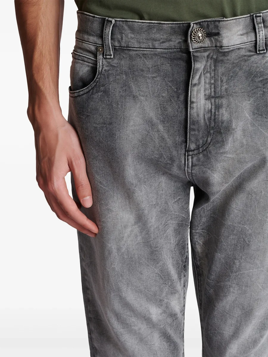 mid-rise straight-leg jeans 13