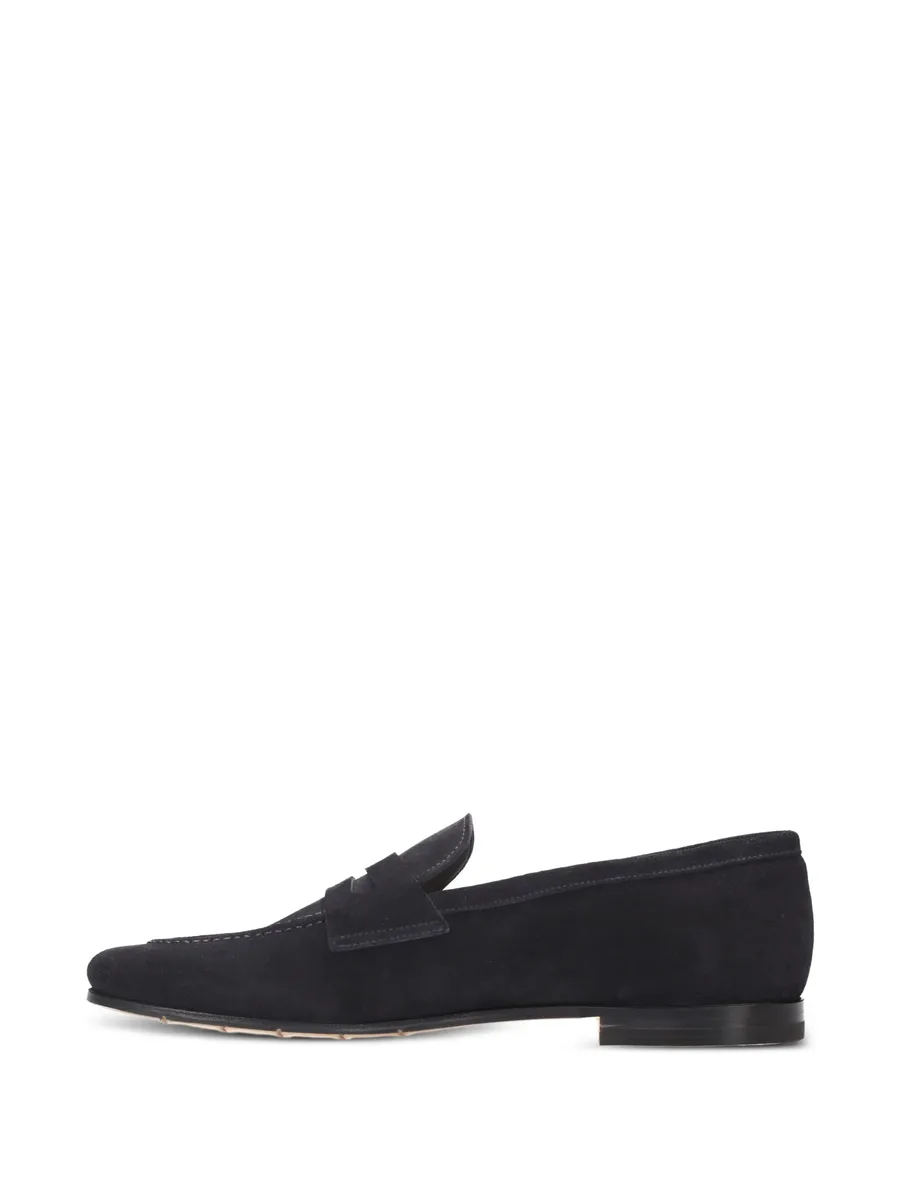 suede panelled loafers 10