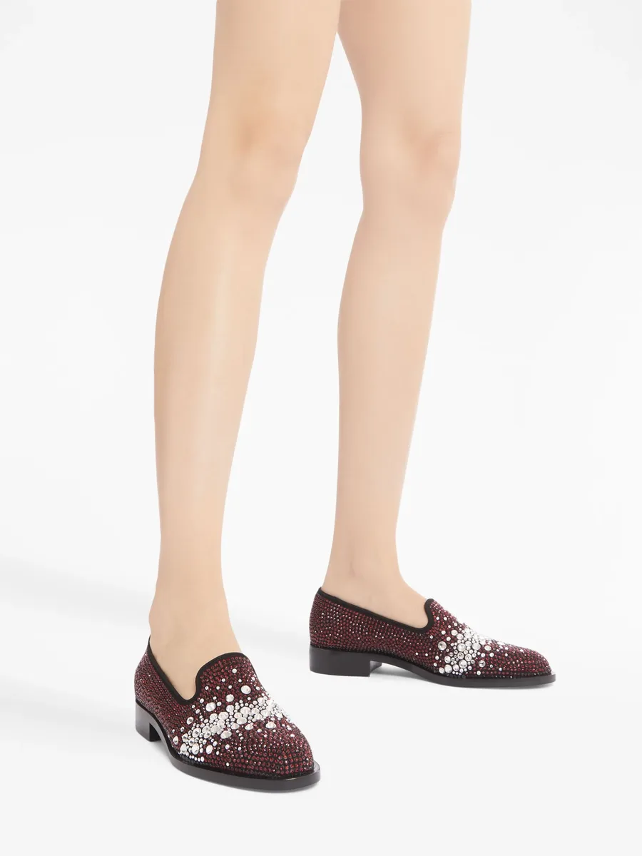 Matildha crystal-embellished loafers 9