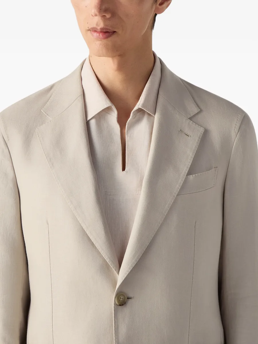 single-breasted patch-pocket blazer 5