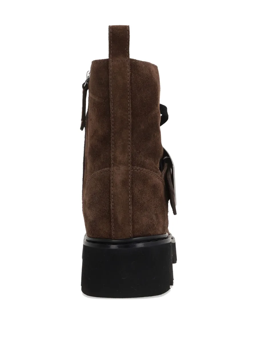 buckle-fastening lace-up boots 5