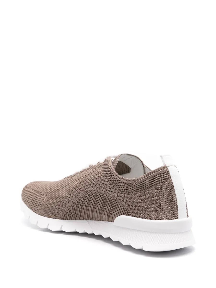 logo-embroidered knitted sneakers 5