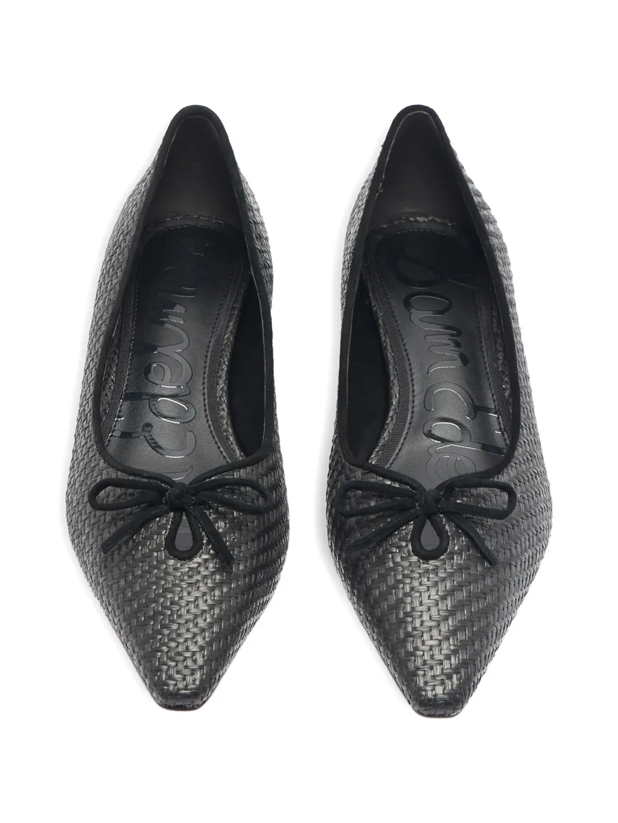 Esmira bow woven ballet flat pumps 6