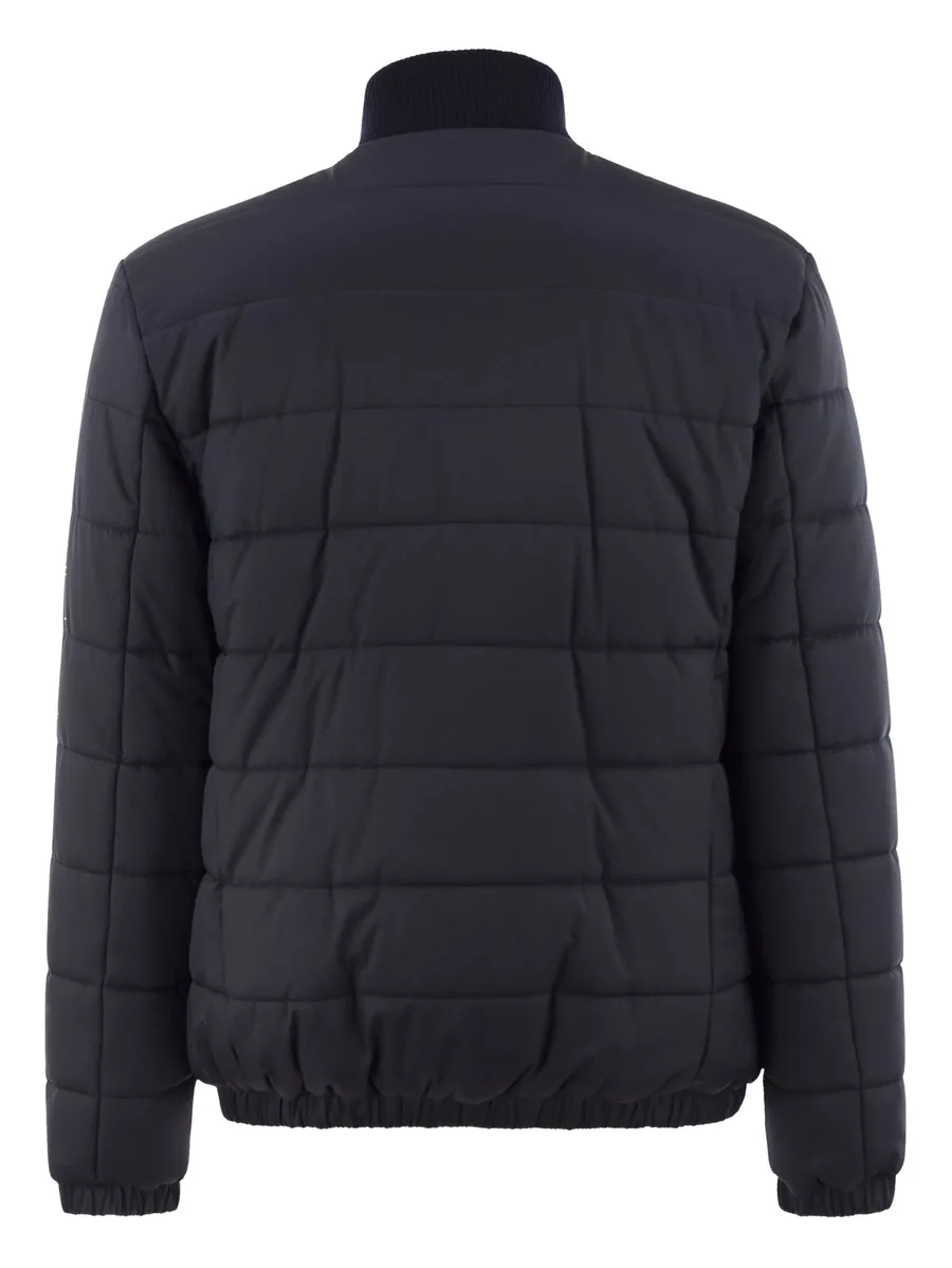 quilted zip-up bomber jacket 3